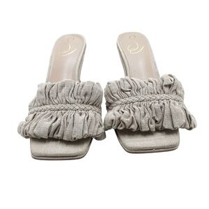 {Sam Edelman} Kady Ruched Linen Sandal